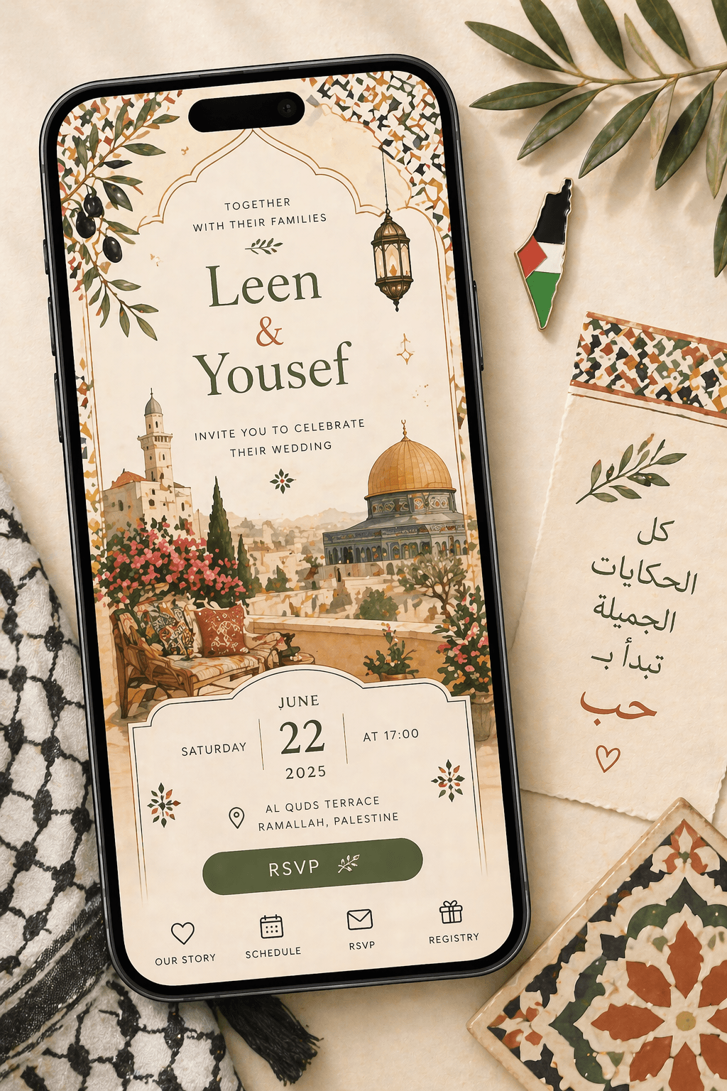Example Invyo invitation screen 2